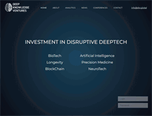 Tablet Screenshot of deepknowledgeventures.com
